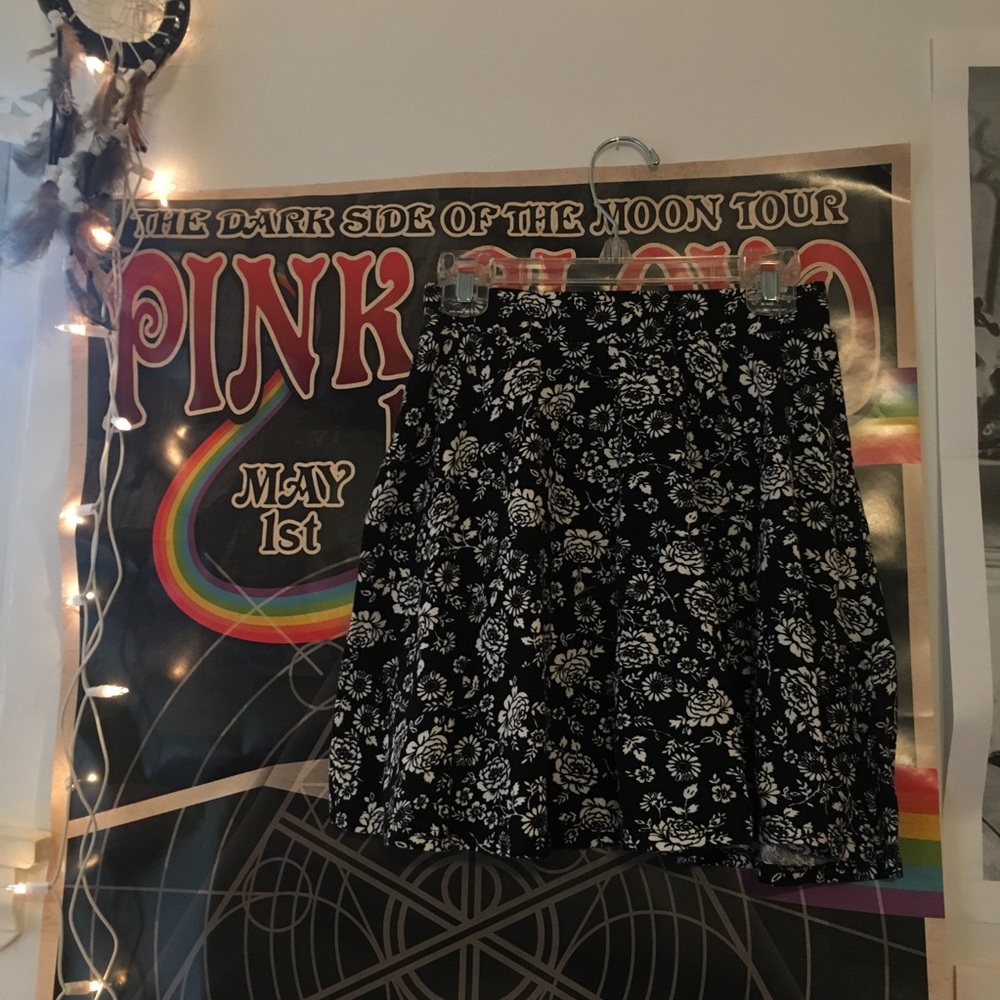 floral skater skirt
